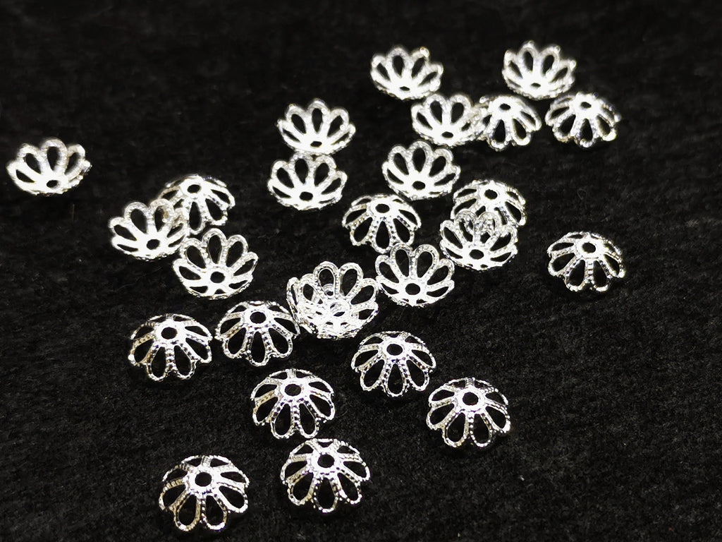 Bead Cap, Brass, 8.3mm, 24 Pieces | 銅珠蓋, 8.3mm, 24個