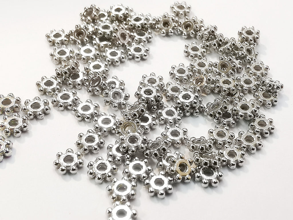 Spacer, 4mm, Alloy Bead, 100 Pcs | 4mm合金隔珠, 100個