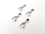 Pinch Bail, Brass, 7x18mm, 4 Pieces | 銅瓜子扣, 7x18mm, 4個