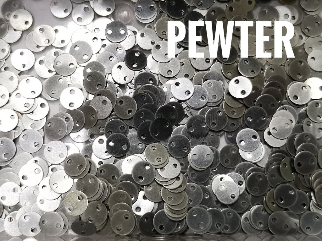 Clearance, Brass sequins, 6mm, 2 holes, 100 pcs | 特價, 圓銅片, 6mm, 雙孔, 100個