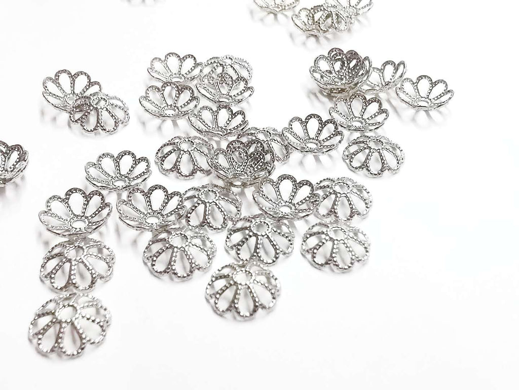 Bead Cap, Brass, 9mm, 24 Pieces | 銅珠蓋, 9mm, 24個