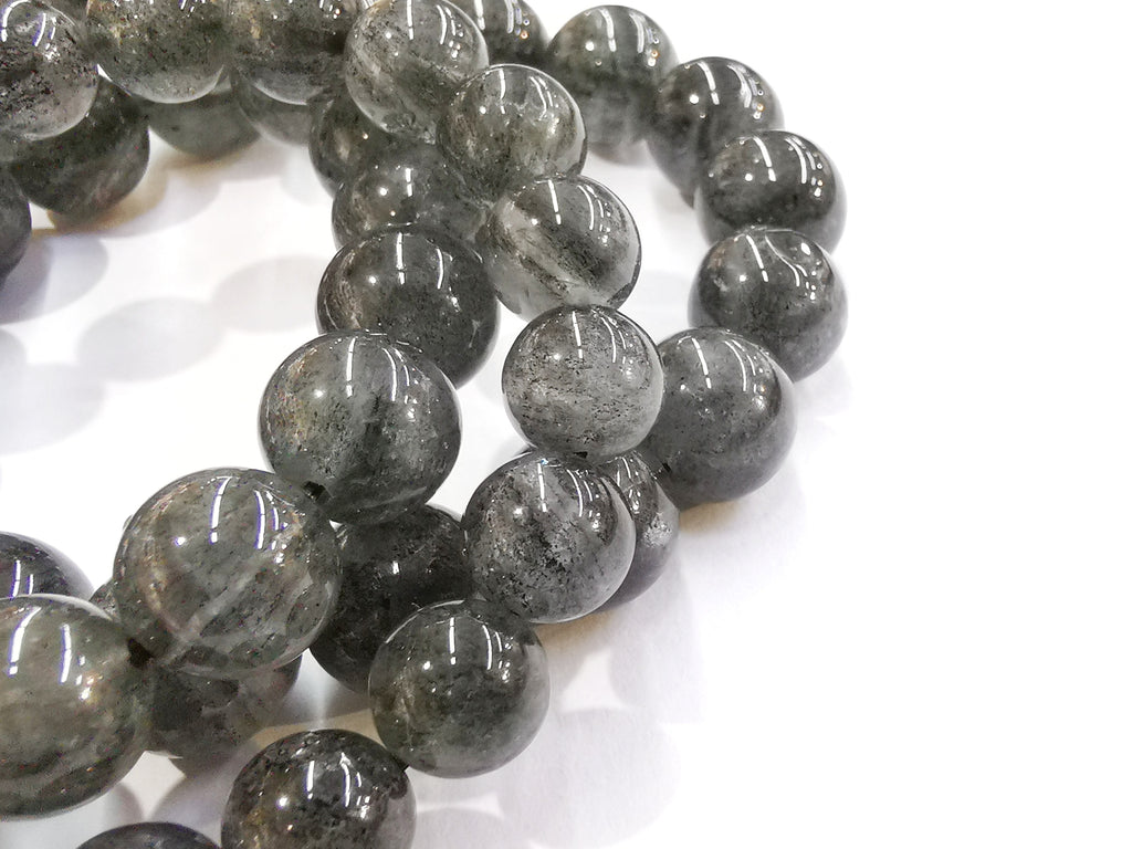Black Phantom Quartz, Bracelet, Single-Loop Elastic | 黑幽靈水晶, 單圈手鏈