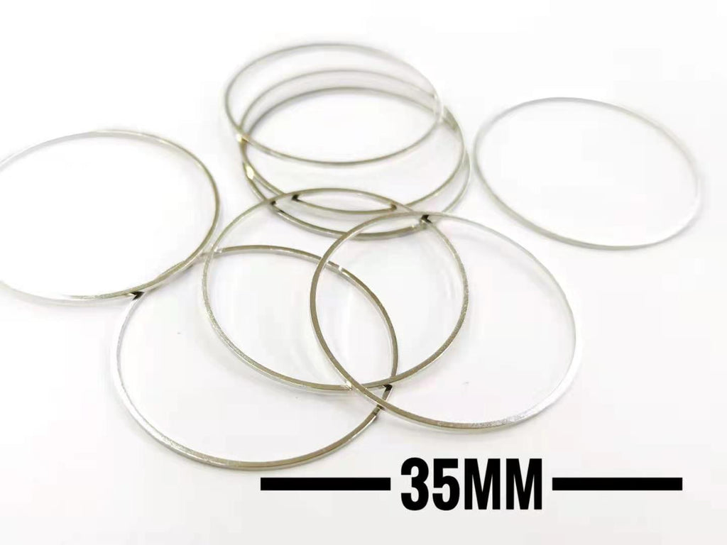 Brass Ring, Round, 35mm, 10pcs | 銅圈, 圓, 35mm, 10個