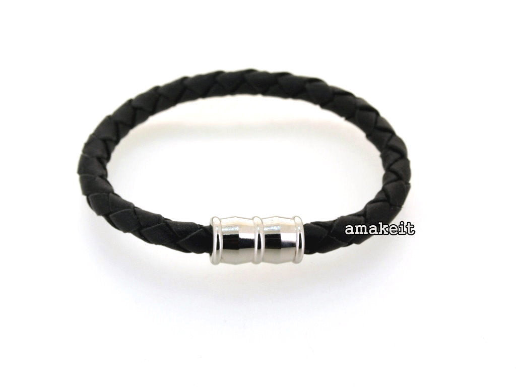 Stainless Steel Magnetic Clasp, 10x18mm Barrel, 6mm Hole, Price Per Piece - amakeit bead 天富