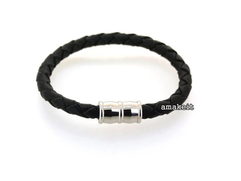 Stainless Steel Magnetic Clasp, 10x18mm Barrel, 6mm Hole, Price Per Piece - amakeit bead 天富