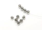 Brass Bead, 5mm Round, 24 Pieces Per Pack - amakeit bead 天富