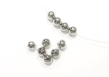 Brass Bead, 5mm Round, 24 Pieces Per Pack - amakeit bead 天富