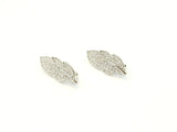 Bail, Snap Clasp, Hinged Enhancer, 12x23mm, Cubic Zirconia | 鏈墜扣, 閃石啪扣, 12x23mm