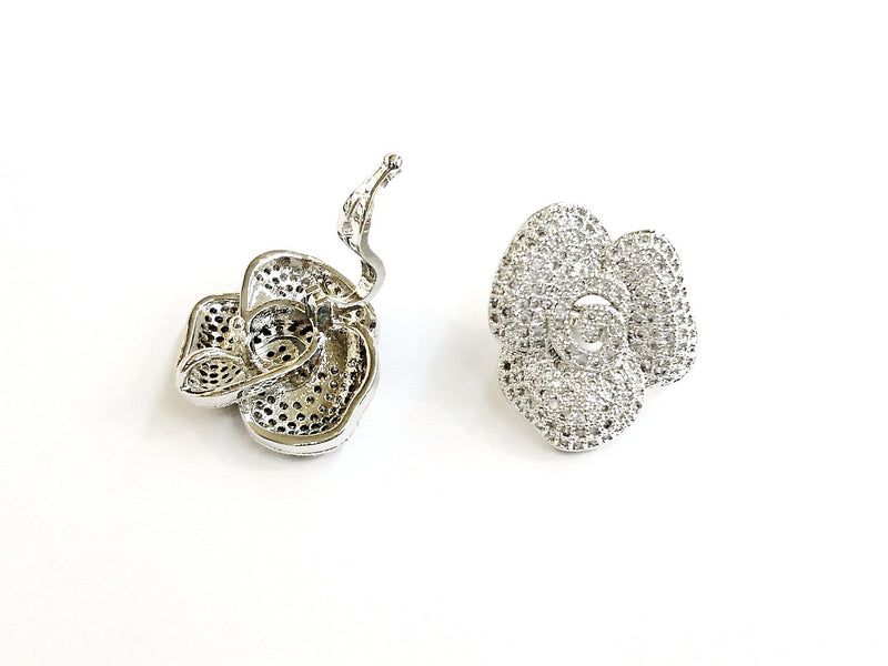 Snap Clasp, 18x20mm, Rose, Pearl Clasp, Price Per Piece - amakeit bead 天富