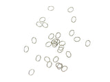 Jump Ring, Oval, 0.4x3x4mm, Stainless Steel, 100 Pieces | 不鏽鋼開口圈, 0.4x3x4mm橢圓形, 100個