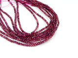 Gemstone beads, faceted round, Garnet | 天然水晶, 圓形切面, 石榴石