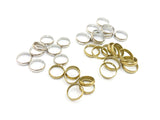 Brass Bead, Round Bead Frame, 8mm/10mm, 6 pcs | 雙孔銅圈, 8mm/10mm, 6個