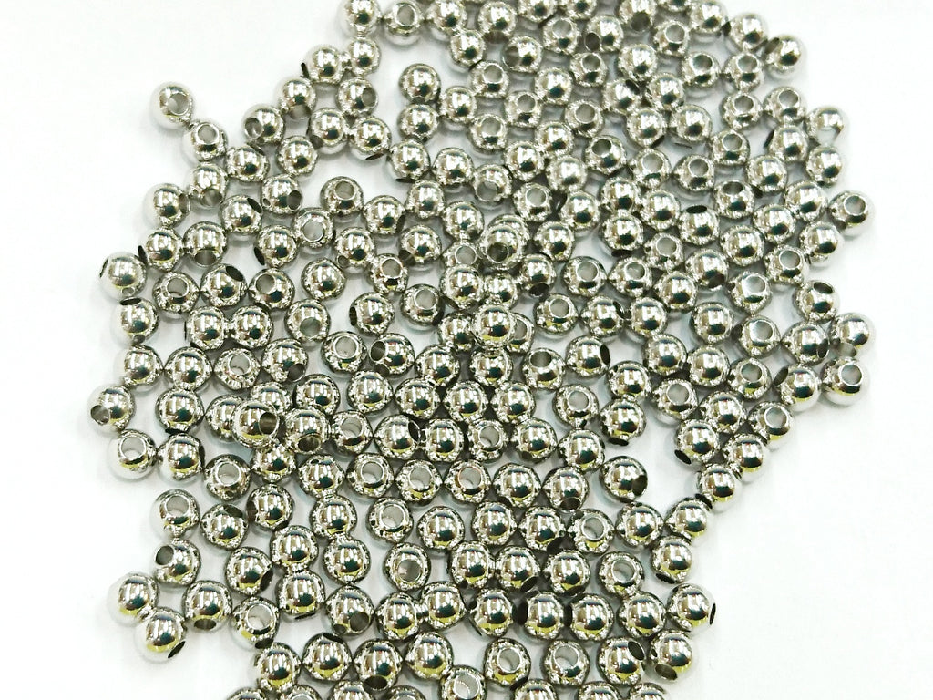 Bead, Brass, 4mm, Solid Ball, Assorted colors | 4mm圓形實心銅珠, 多色