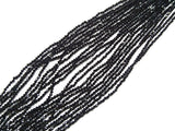 Gemstone beads, faceted round, black spinel | 天然水晶, 圓形切面, 黑尖晶