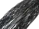 Gemstone beads, faceted round, black spinel | 天然水晶, 圓形切面, 黑尖晶