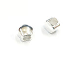 Bead, Sterling Silver, Plain Flower  | 花形銀珠, 9.5mm
