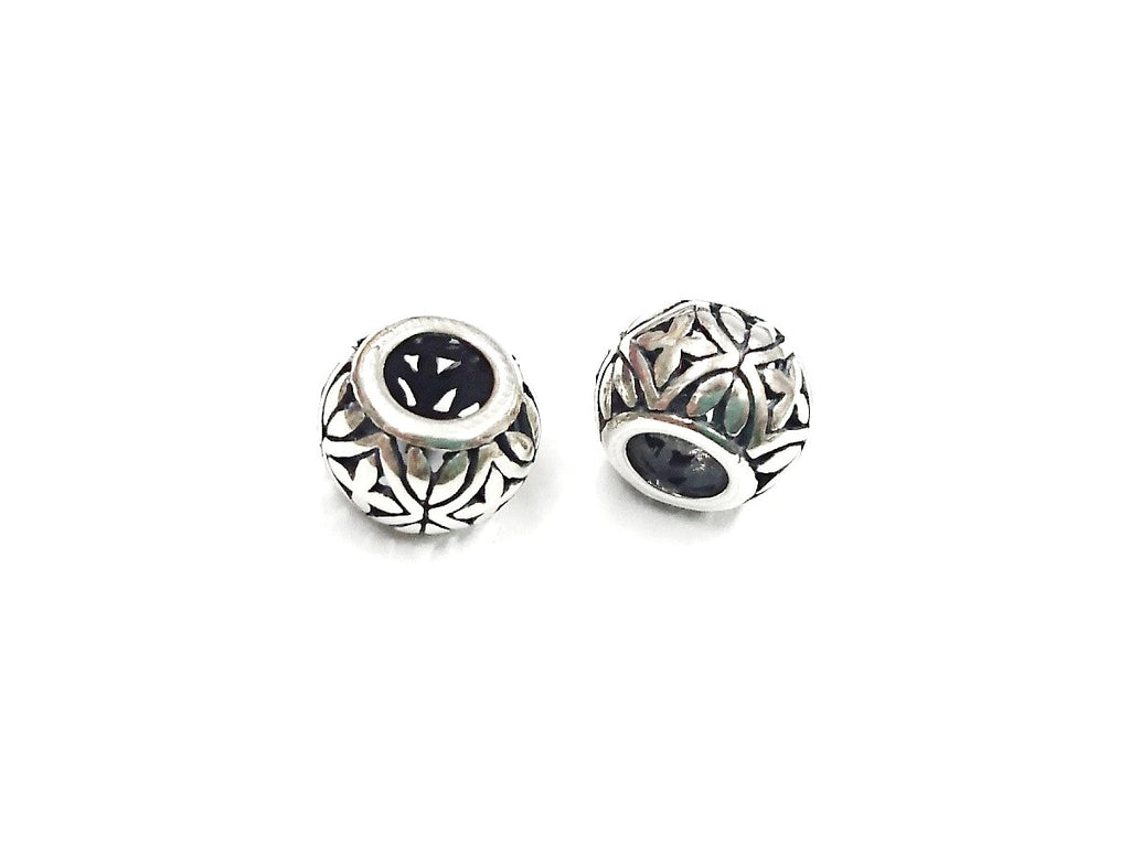 Bead, Sterling Silver, 9.8mm, Filigree | 通花銀珠, 9.8mm