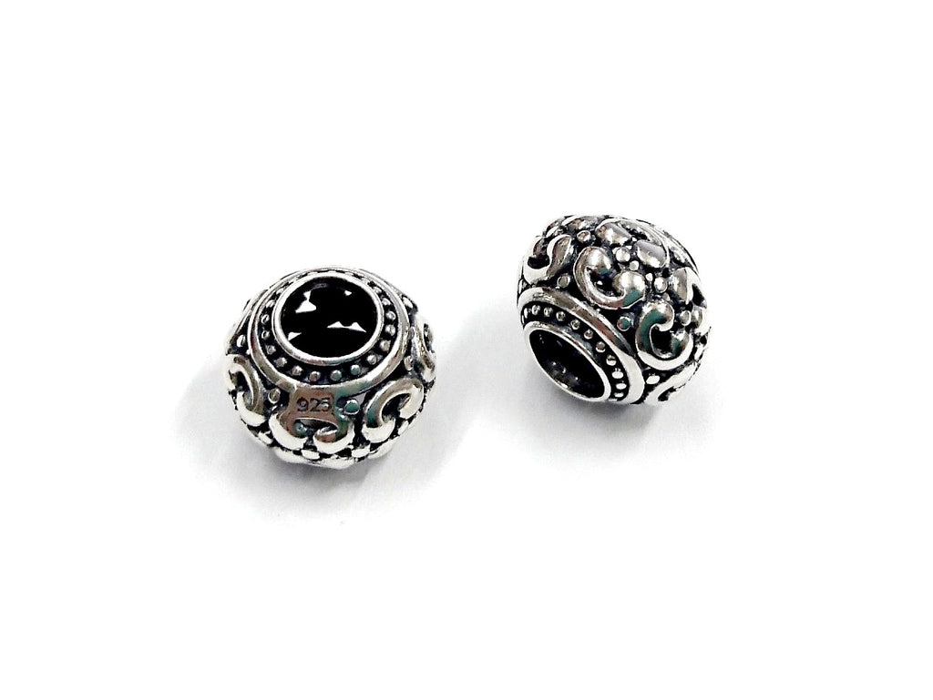 Bead, Sterling Silver, 12.5mm, Filigree | 通花銀珠, 12.5mm