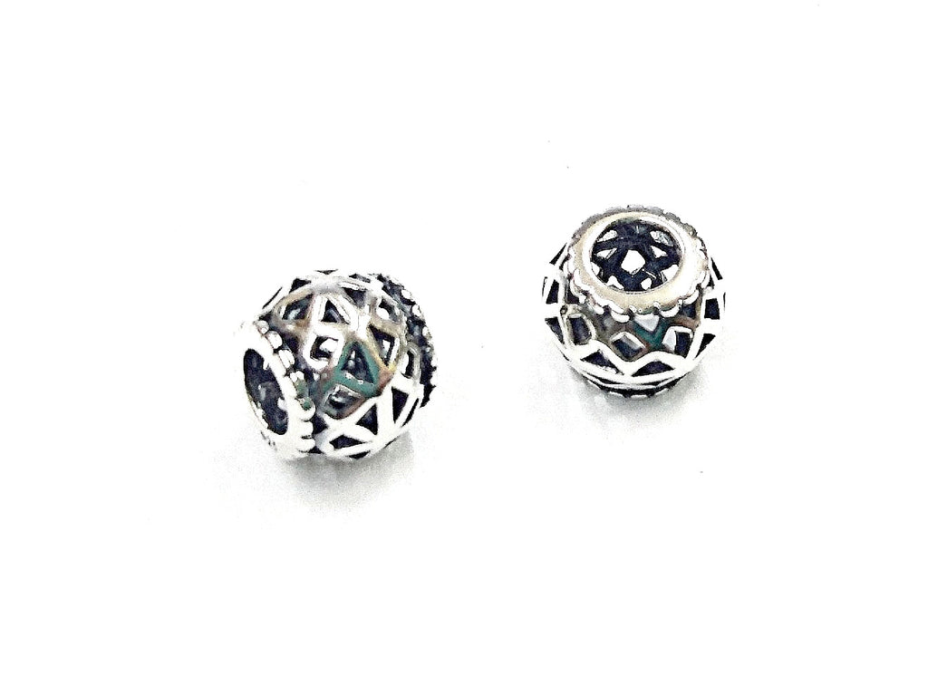 Bead, Sterling Silver, 10mm, Filigree | 通花銀珠, 10mm