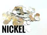 Clearance, Brass sequins, 10mm, 2 holes, 100 pcs | 特價, 圓銅片, 10mm, 雙孔, 100個