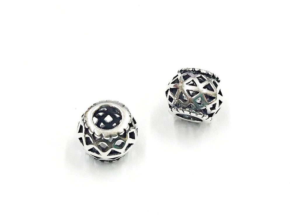 Bead, Sterling Silver, 10mm, Filigree | 通花銀珠, 10mm