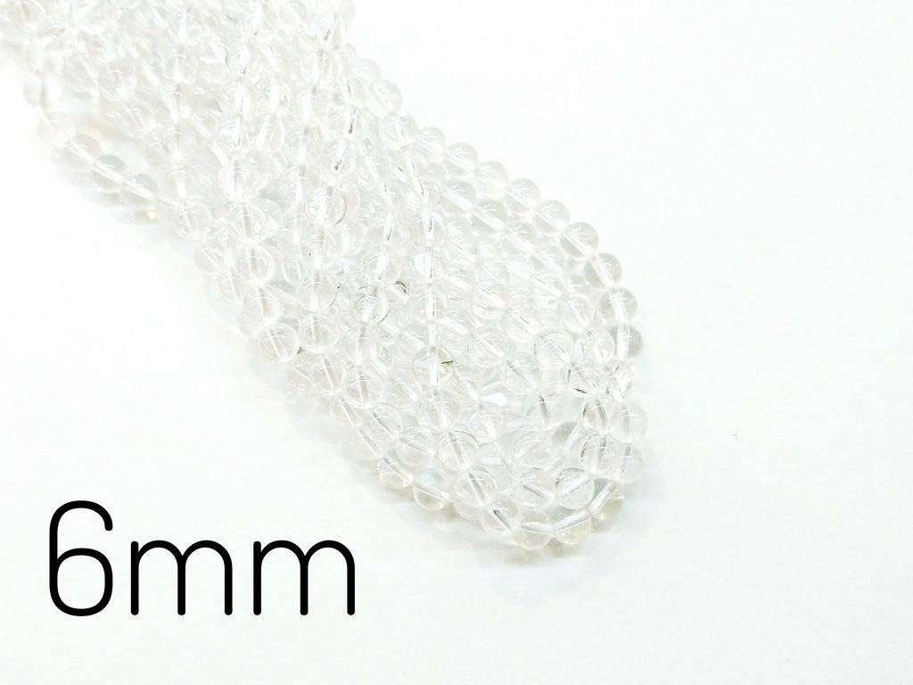 Rock Crystal, Smooth Round Beads, Gemstone Beads | 白水晶, 圓形, 水晶