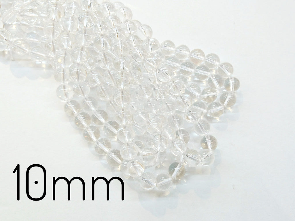 Rock Crystal, Smooth Round Beads, Gemstone Beads | 白水晶, 圓形, 水晶