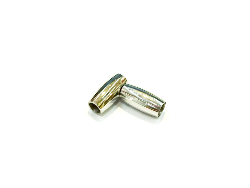不鏽鋼磁石扣, 4mm繩用, 7x14mm水桶型