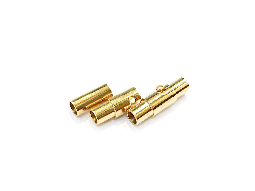 Stainless Steel Magnetic Clasp, 3mm Cord, 5x16mm  | 不鏽鋼磁石扣, 3mm繩用, 5x16mm