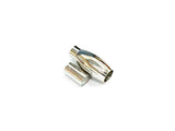 Stainless Steel Magnetic Clasp, 3mm Cord, 6x17mm Barrel | 不鏽鋼磁石扣, 3mm繩用, 6x17mm水桶型