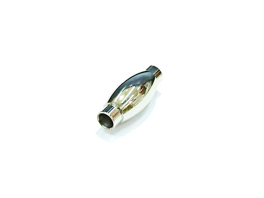 Stainless Steel Magnetic Clasp, 3mm Cord, 6x17mm Barrel | 不鏽鋼磁石扣, 3mm繩用, 6x17mm水桶型