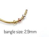 Sterling Silver Stopper Spacer Beads, 3x7mm, Rondelle, 2 Pieces | 925銀隔珠, 可定位, 2粒