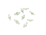 Connector, Brass, Cubic Zirconia, Bezel Connector, 4.5mm Link, 4 Pcs | 連接配件, 銅邊, 方晶鋯石, 4.5mm, 4個
