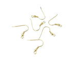Earring Hook, Stainless Steel, Golden, 3 Pairs | 不鏽鋼耳勾, 有圈, 金色, 3對