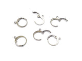Hoop Earring, Stainless Steel, 12mm Round, 2 Pairs | 不鏽鋼耳鐶圈, 有圈, 2對