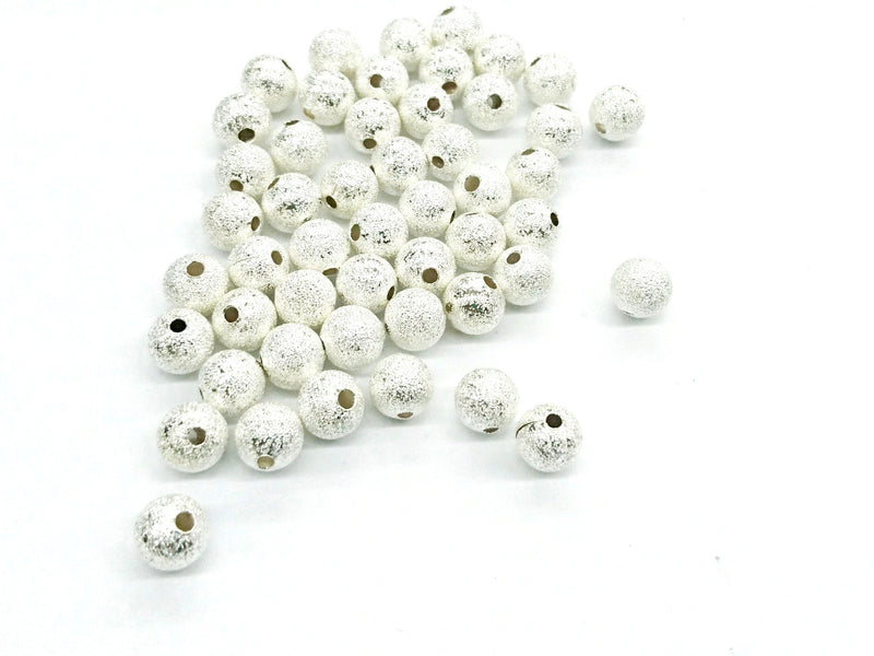 噴沙銅珠, 8mm, 4個色, 24個