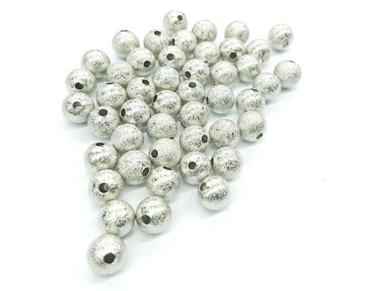噴沙銅珠, 8mm, 4個色, 24個
