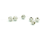 Beads, Sterling Silver, Multi-cut, Stardust, 5mm | 925銀珠, 5mm噴砂圓珠
