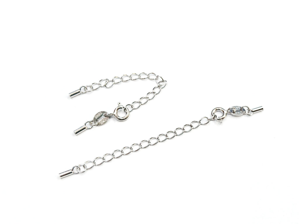 Clasp Set, Sterling silver, Cord End, 1mm Cord | 繩尾扣, 925銀, 1mm繩用
