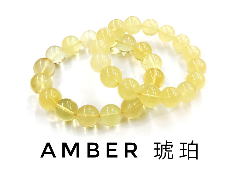 Amber, Bracelet, Single-Loop Elastic | 琥珀, 單圈手鏈