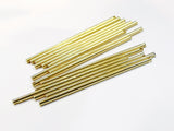 Brass Charm, 2x50mm, round solid bar, 1-hole, 10 pcs | 銅管, 2x50mm, 單孔, 10個