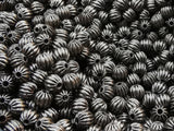 Brass Beads, Corrugated Round, 5mm, 72 Pcs | 銅西瓜珠, 5mm, 72個