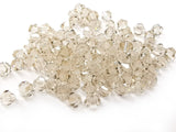 Bicone Glass Bead, 6mm, Tan, 72 Pcs | 雙尖水晶玻璃, 6mm, 銀香檳, 72粒