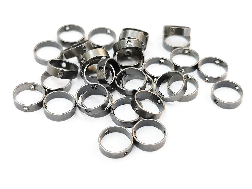 Brass Bead, Round Bead Frame, 7mm, 12pcs | 雙孔銅圈, 7mm, 12個