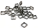 Brass Bead, Sqaure Bead Frame, 5mm, 12pcs | 雙孔銅圈, 5mm, 12個