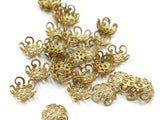 Bead Cap, Brass, 10mm, 24 Pieces | 銅珠蓋, 10mm, 24個