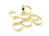 Brass Bead, Round Bead Frame, 9mm/11mm, 6 pcs | 雙孔銅圈, 9mm/11mm, 6個