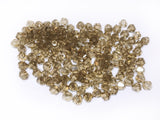 Bicone Glass Bead, 4mm, Gray, 144 pcs | 雙尖水晶玻璃, 4mm, 灰色, 144粒
