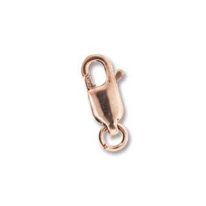 龍蝦扣,玫瑰金包金,10mm,1套