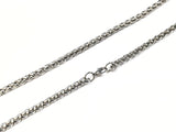 Stainless Steel Necklace, 5mm Wheat Chain | 不鏽鋼項鏈, 5mm龍骨鏈